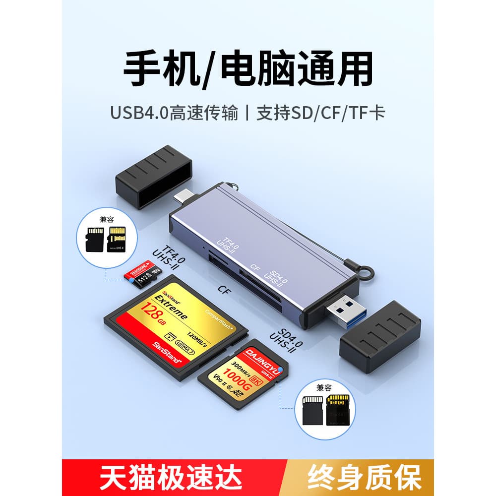 Leitor de cartão de câmera cartão sd adequado para Sony usb4.0 Apple celular Universal de alta velocidade tudo-em-um com