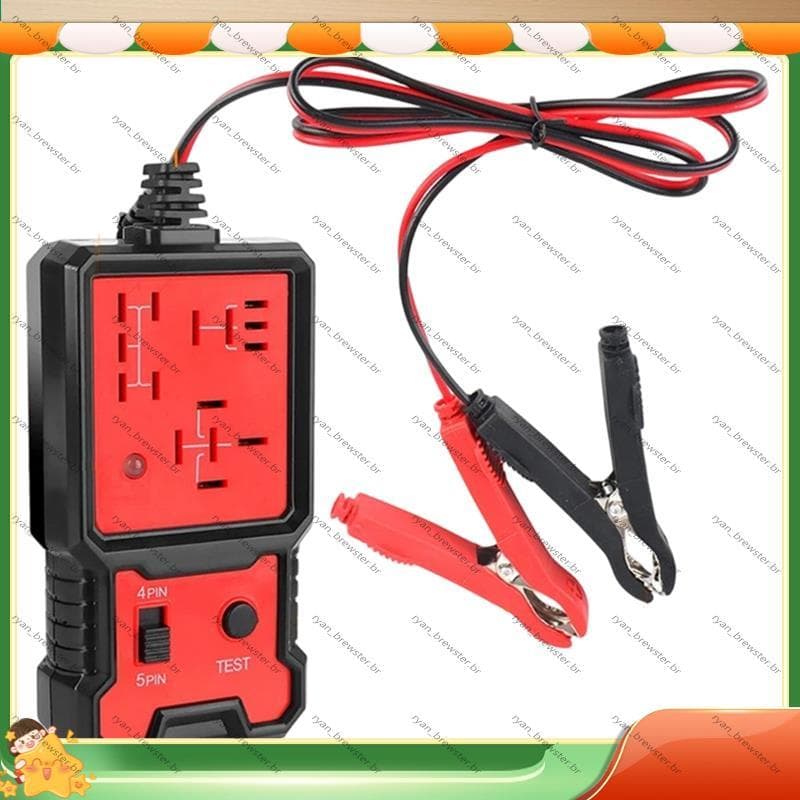 [Preferência R] Inspetor De Bateria De Carro 12V Testador De Teste De Relé Eletrônico Automotivo Universal Indicador LED