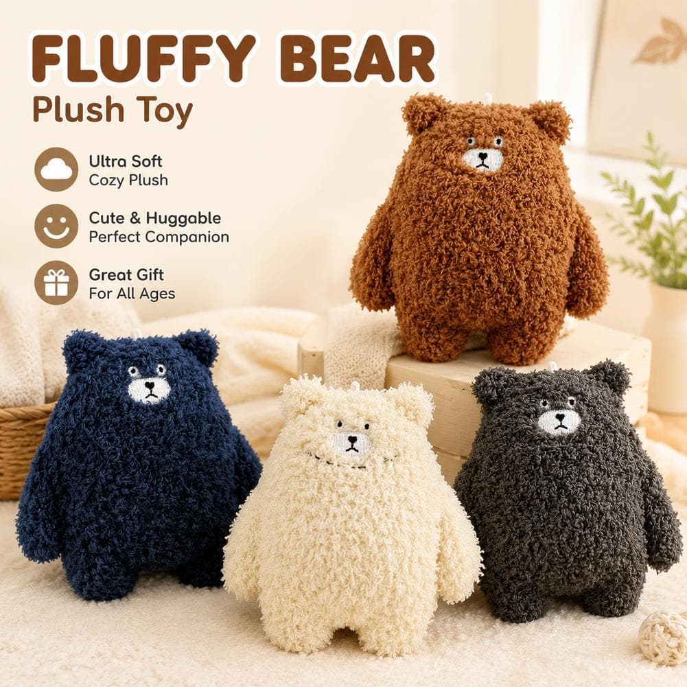 Chaveiro De Pelúcia De Urso Fofo Da Moda , Pingente De Brinquedo Macio Para Bolsas , Mochilas E Chaves , Perfeito Como P