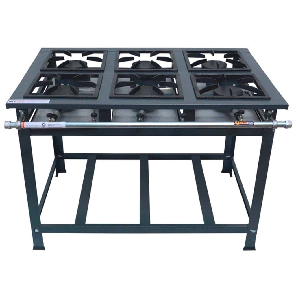 Fogão Industrial 6 Bocas Alta Pressão P7 com Brinde Metalfour