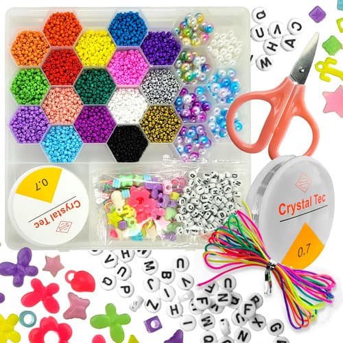 Kit Miçangas Infantil Colorida Maleta Montar Pulseiras Girls Modelo 01