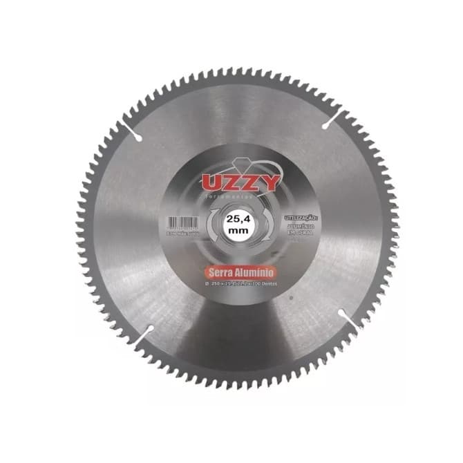 Disco de corte p/ aluminio Serra   videa widea Disco 250mm   100 Dentes- 10 polegadas- Uzzy barato