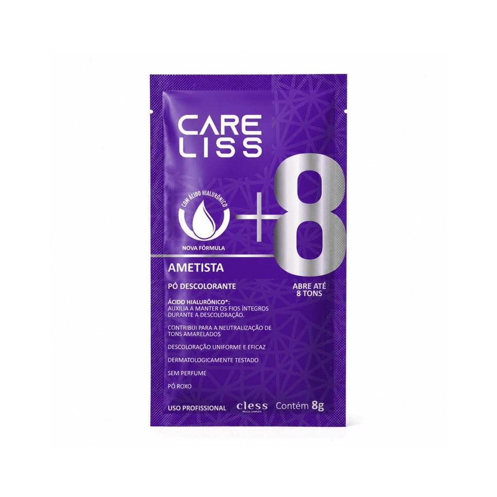 Pó Descolorante Capilar Ametista 8 Tons Care Liss 8g