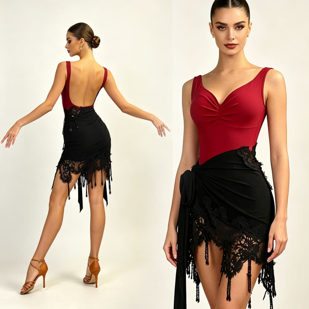 ZS gota de chuva saia de dança latina cristal borla curto Hip cachecol feminino adulto prática roupas padrão nacional ci