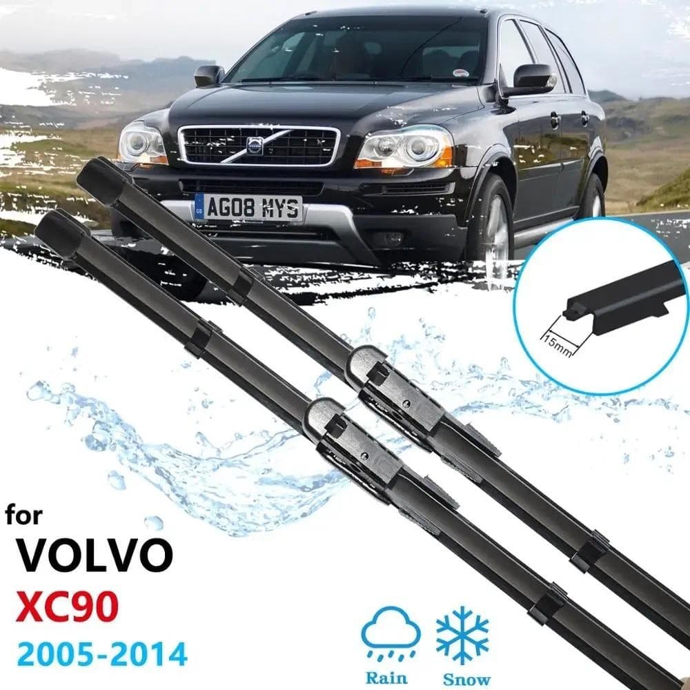 Lâminas De Limpador De Carro Dianteiras Para Volvo XC90 MK1 2005 ~ 2014 Limpadores De-Brisa Acessórios Do 2006 2007 2008