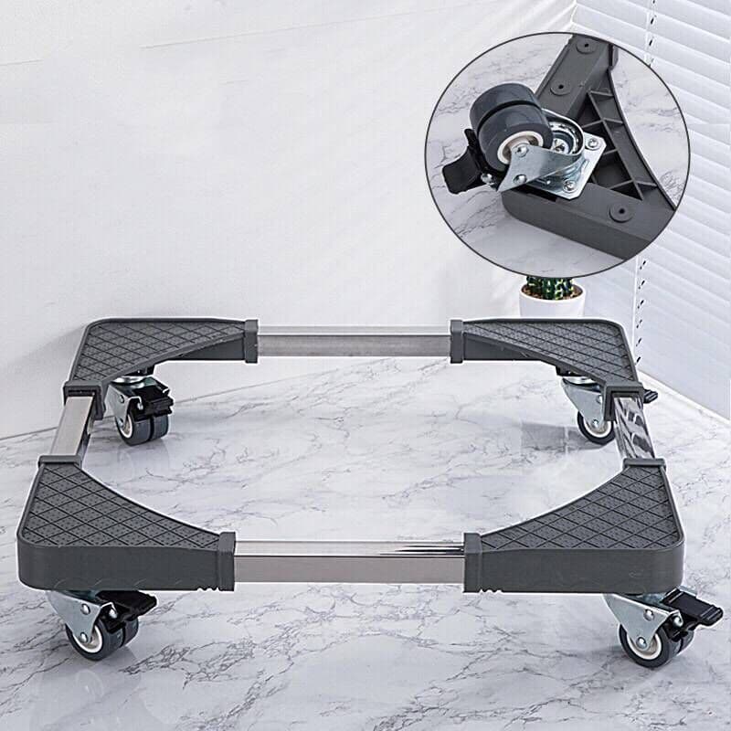 Suporte De Geladeira  Maquina De Lavar E Fogão Inox Com Rodinhas