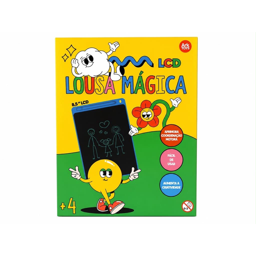 LOUSA MÁGICA TELA LCD 8,5" COLOR AZUL