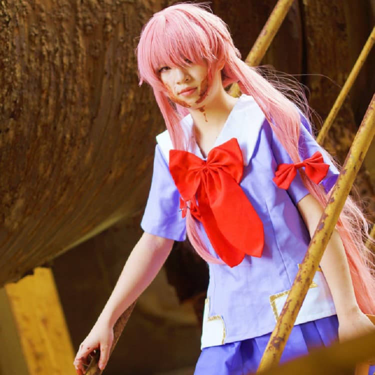 Halloween vestir-se futuro diário minha esposa yuno cos traje Anime uniforme yuno molho roupas femininas uniforme escola