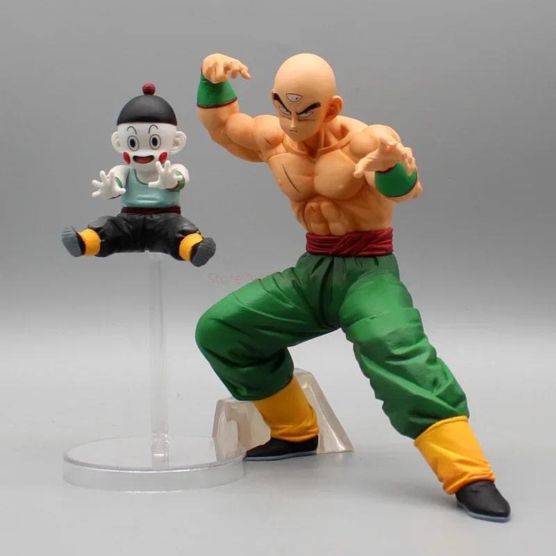 Dragon Ball Z Figura Tenshinhan Chiaotzu Bonito Filho Gohan Anime Figuras Pvc Estátua Modelo Colecionável Ornamento Brin