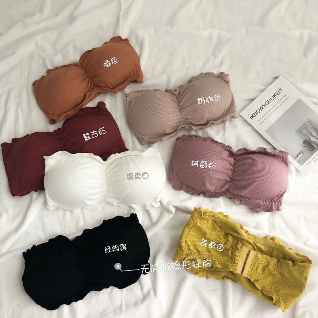 Sem alças tubo superior roupa interior feminina reunindo sem costura Anti-reflexo envoltório peito roupa interior 2022 v
