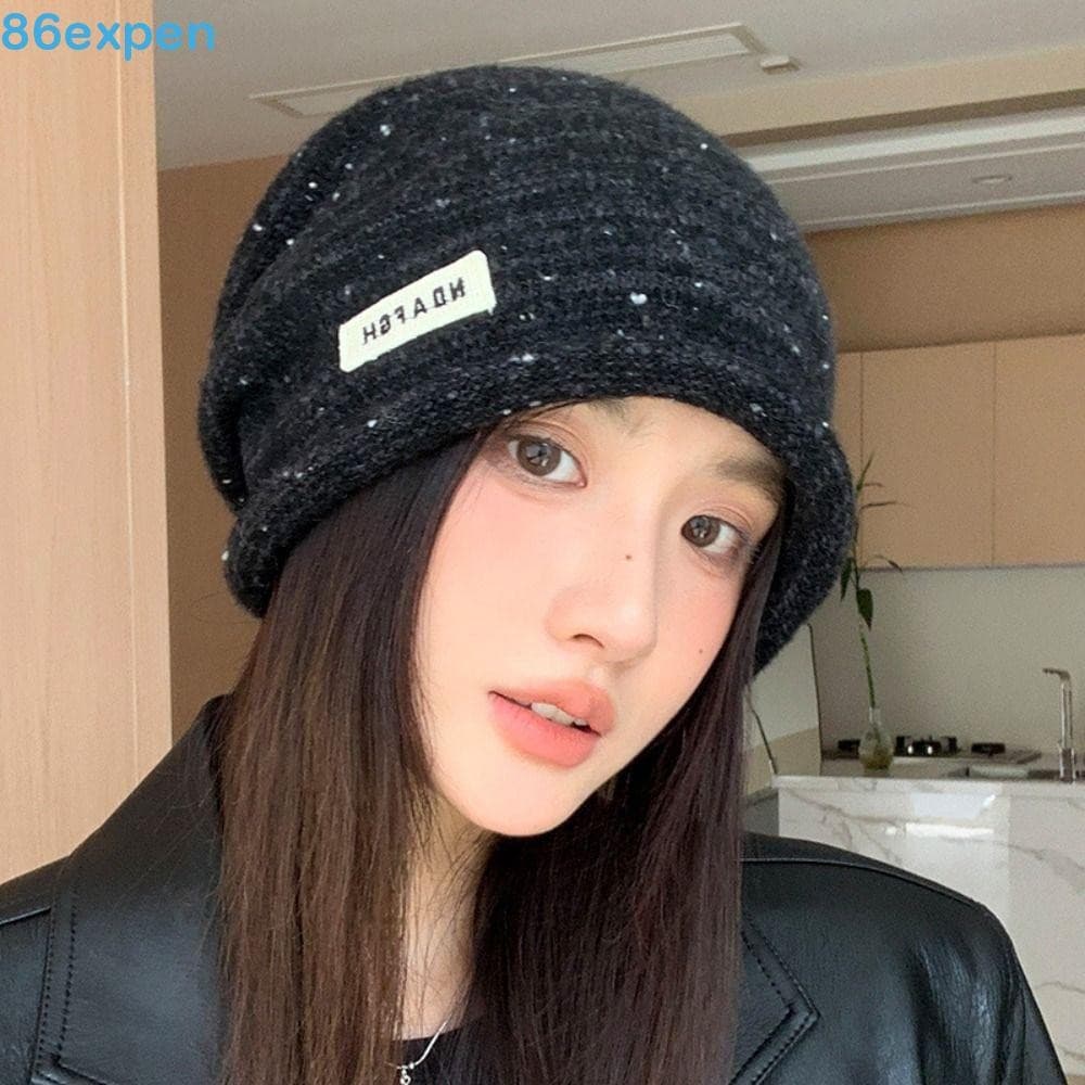 EXPEN1 Gorros De Lã , Chapéu Pulôver De Inverno Estilo Coreano Moderno De Malha Respirável Vintage À Prova De Frio