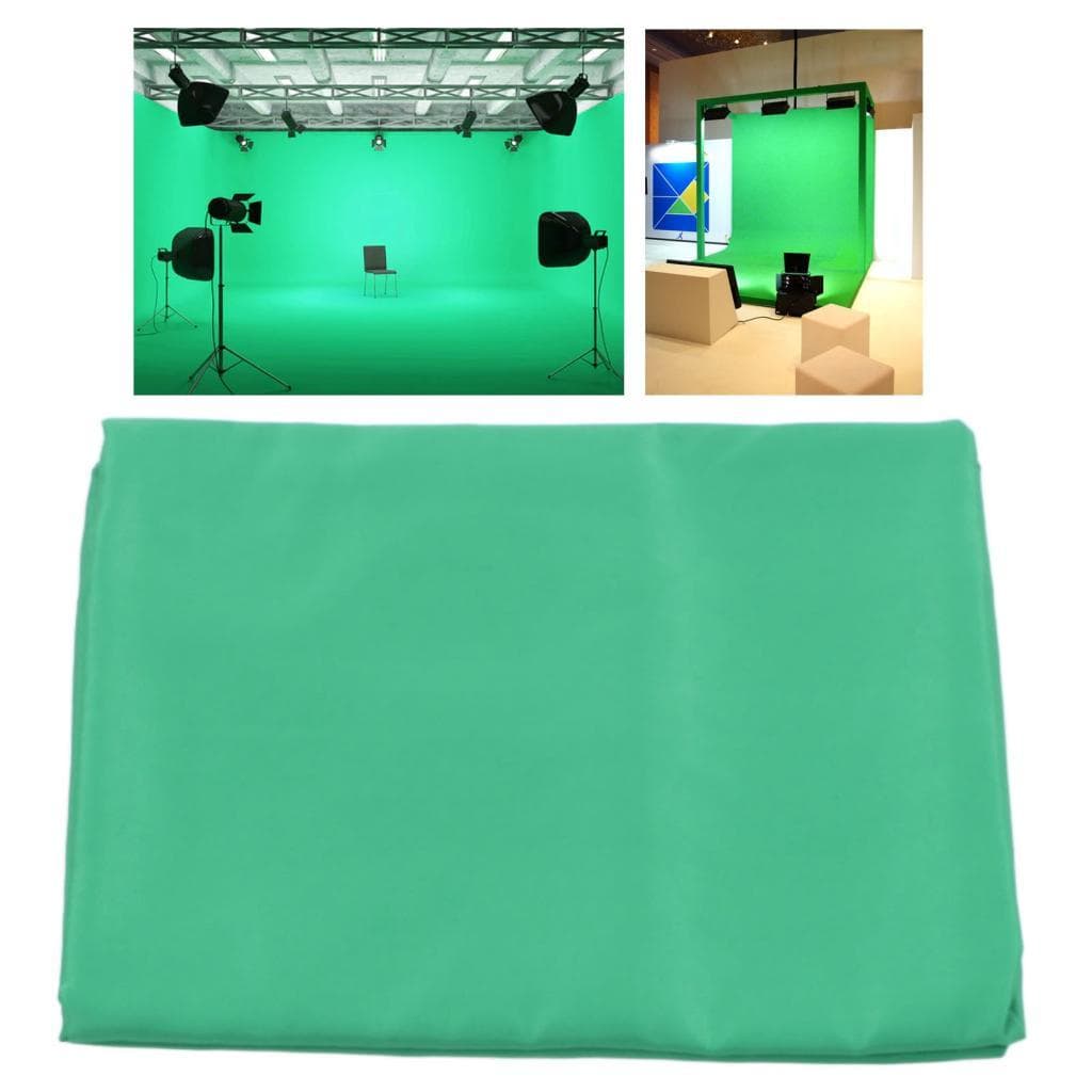 Pano de fundo perfurado de poliéster de algodão com tela verde fotográfica para fotografar