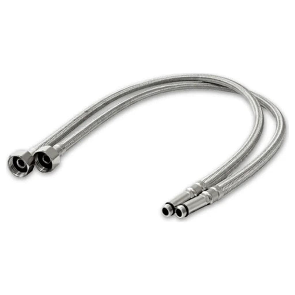Engate Flexível Flux Hidro Conexão Hidráulica 40cm Plástico 60psi para Torneira Mangueira Banheiro Cozinha