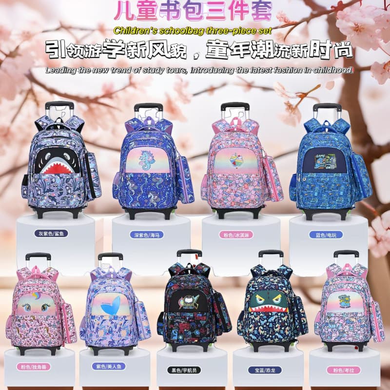 Austrália smiggle mochila escolar infantil conjunto de três peças carrinho mochila escolar estudantes da escola primária