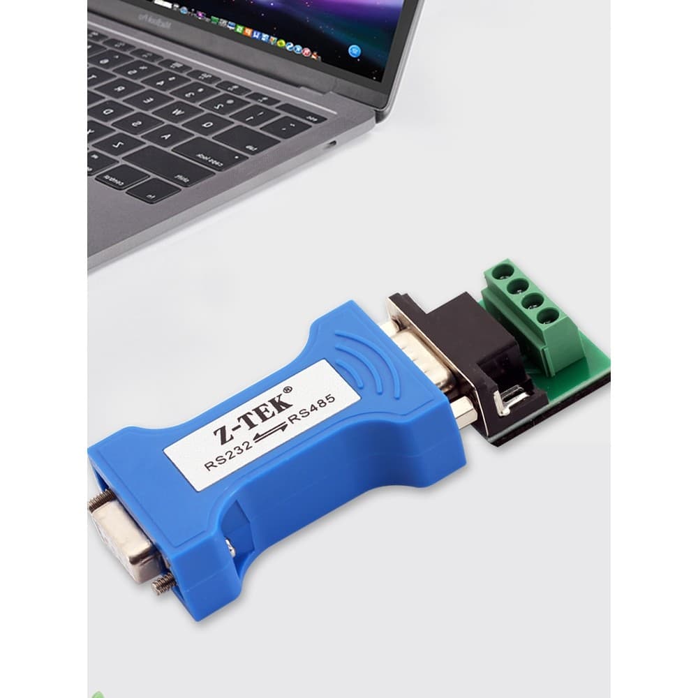 Z-tek Litek rs232 para rs485 Conversor de grau Industrial Interconvertível 9 pinos macho 485 a 9 furos fêmea 232 protoco