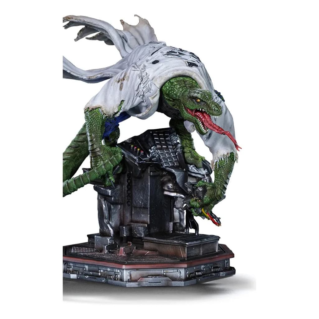 Iron Studios Lagarto Spider-Man Vs Villains Diorama Estátua Marvel para Coleção e Exposição