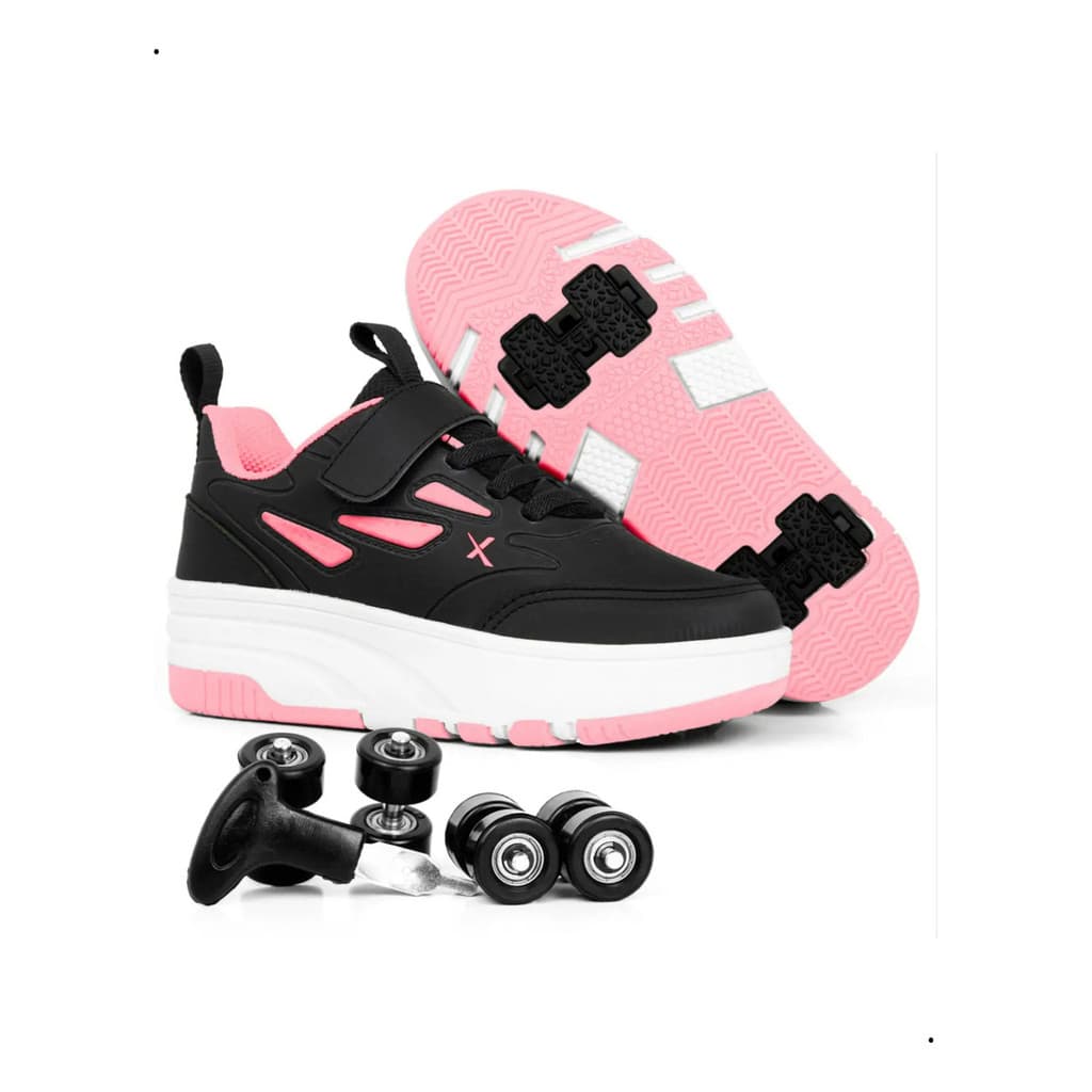 Tênis Infantil Rodinha Removível Menino Menina Skate Patins Envio Imediato