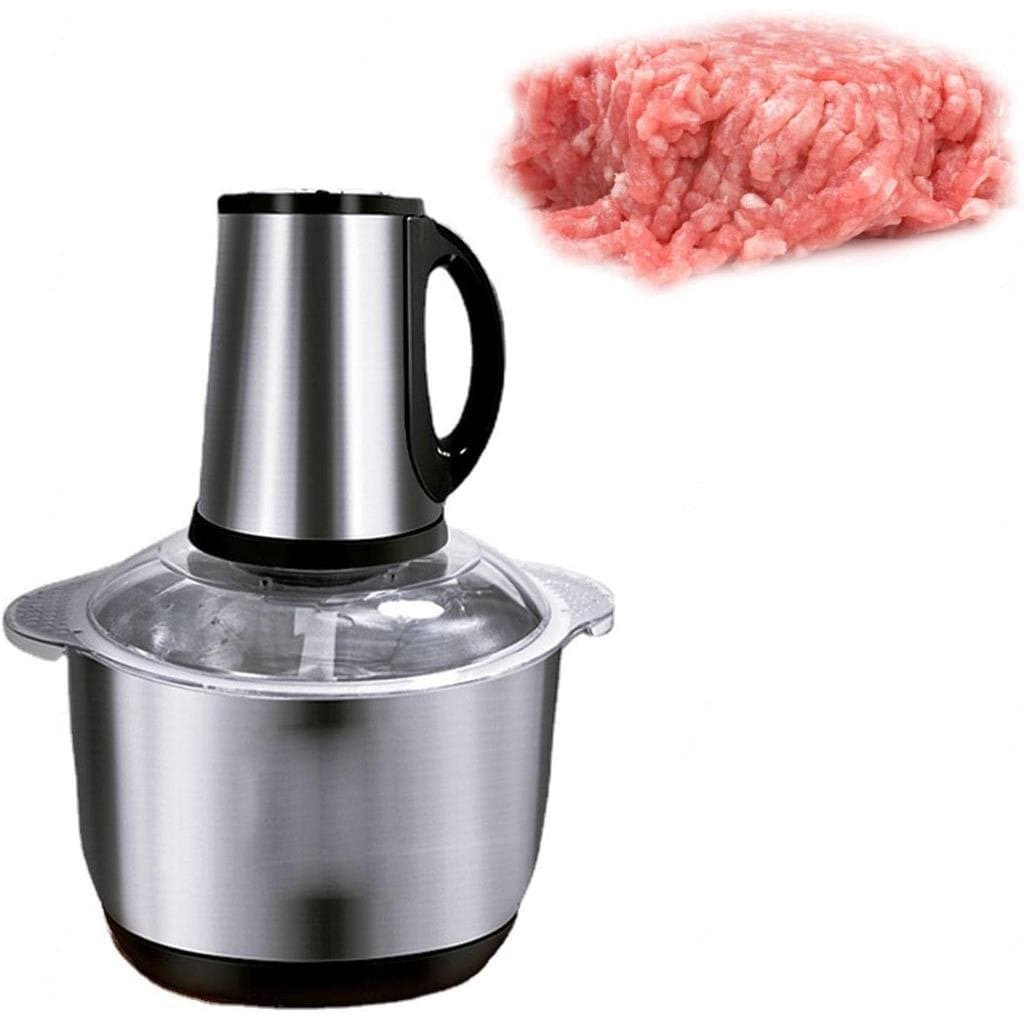 Processadores de Alimentos, Moedor de Carne Elétrico, Processador de Alimentos 5L em Aço Inoxidável, Misturador de Carne