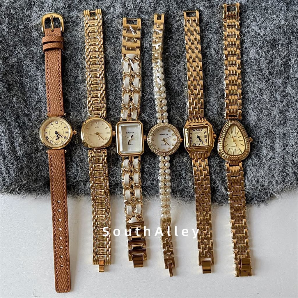 relogio feminino relogio feminino luxo Medieval extravagante High-End corrente relógio feminino requintado luz luxo vint