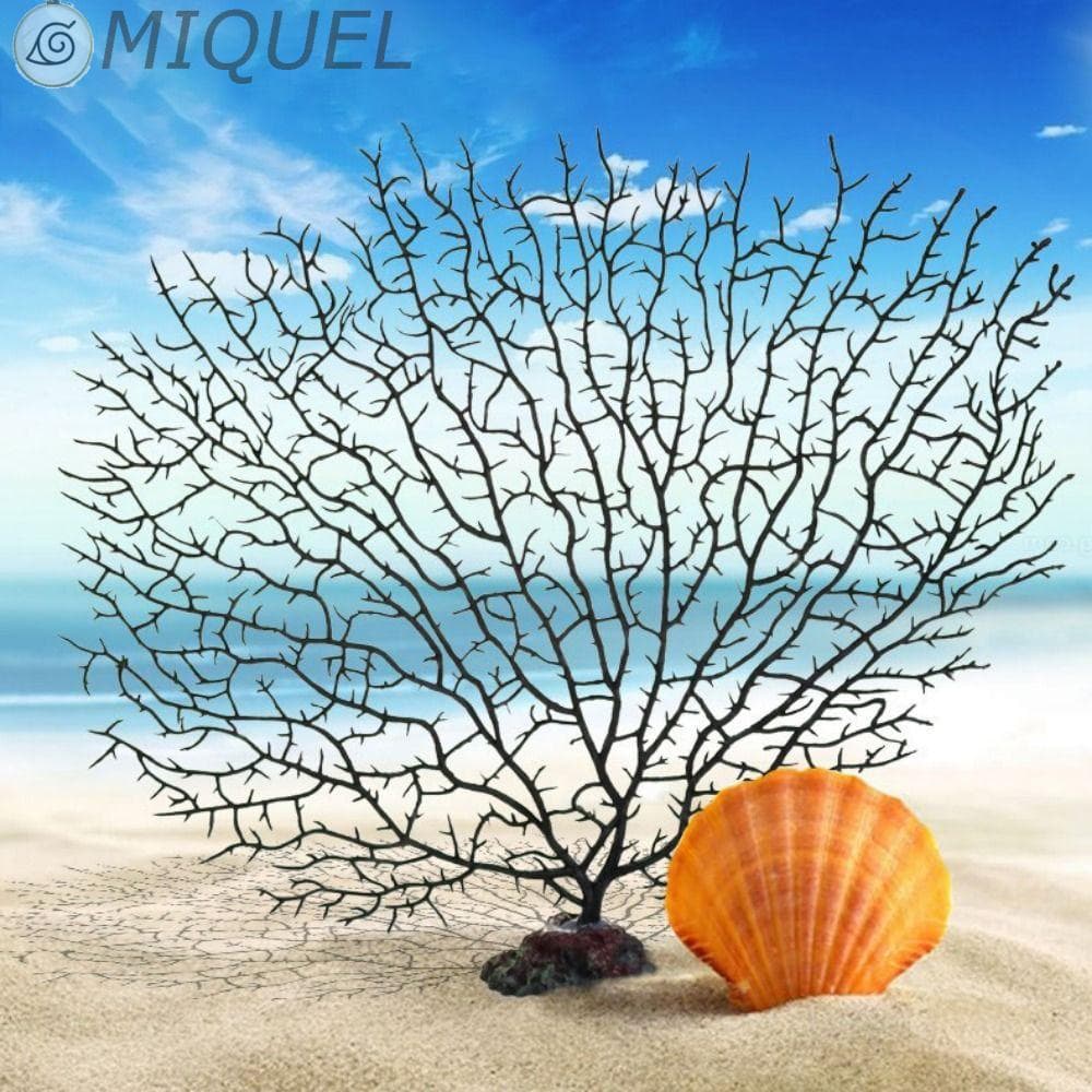 MIQUEL Coral Artificial Lifelike Undersea Plantas Aquáticas Resina Decoração Criativa