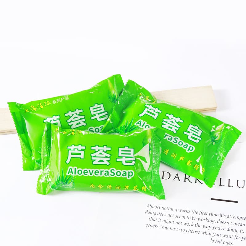 Sabonete doméstico de aloe vera, sabonete de limpeza para lavagem facial, essência de aloe vera, sabonete hidratante par