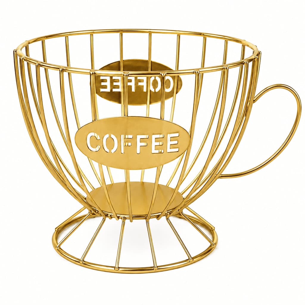 Porta Cápsulas Café Formato Xícara Aramado Universal Nespresso Dolce Gusto e Três CHEF D