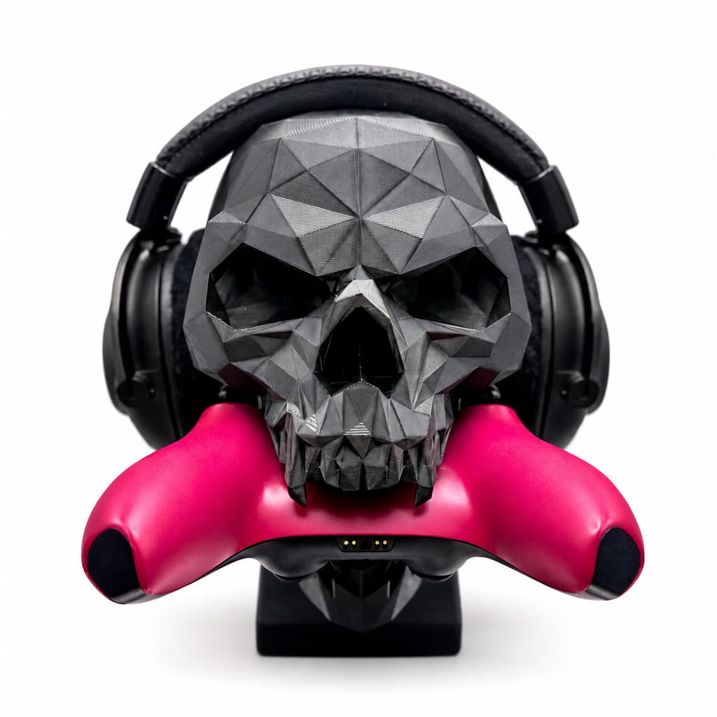 Suporte Skull para Headset e Fone de Ouvido -  Organizador  Gamer