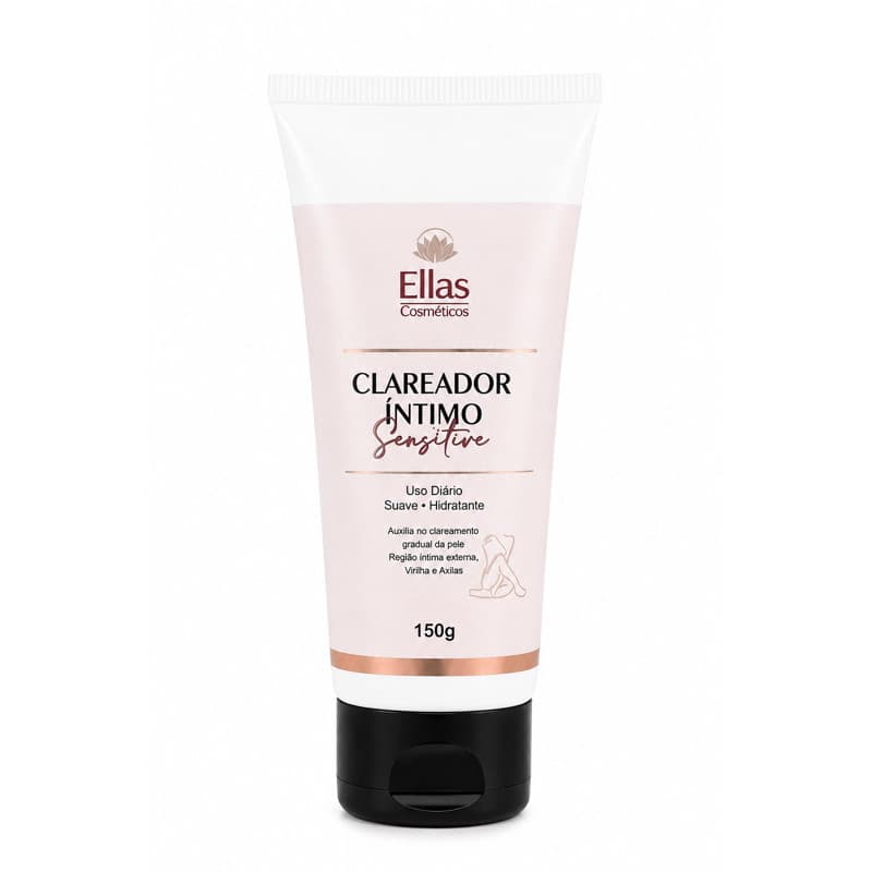 Clareador Íntimo Sensitive Ellas Cosméticos 150g | Virilha Axilas Região Íntima Externa | Niacinamida
