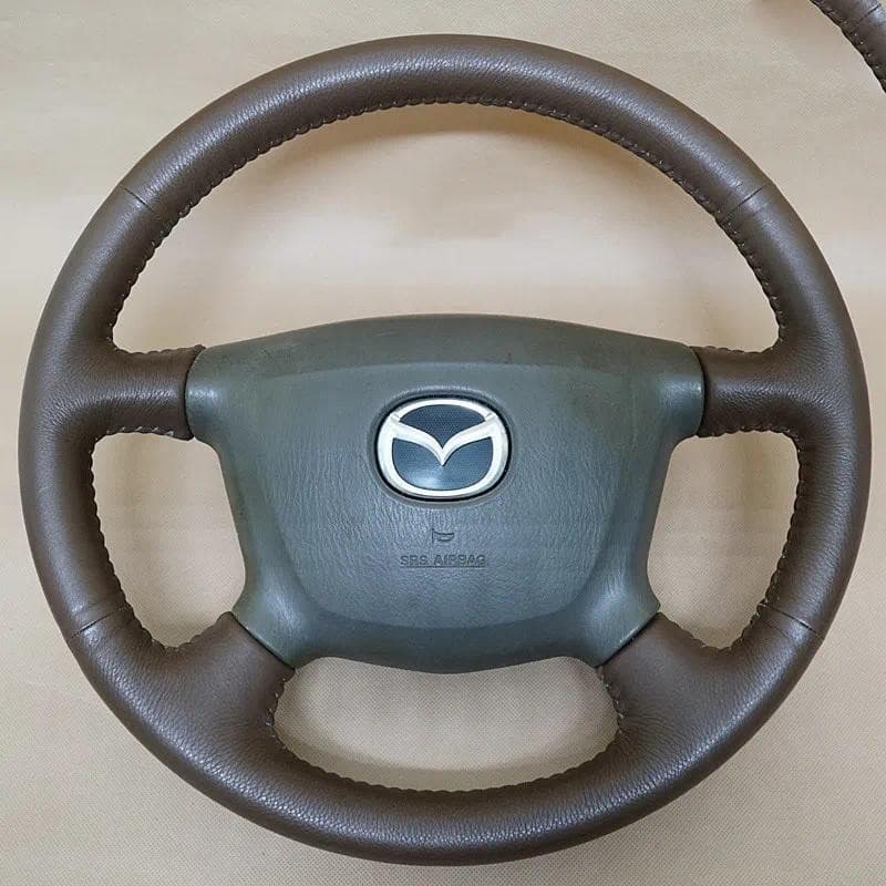 Capa De Volante De Carro Antiderrapante De Couro Nappa Antibacteriano De Ponto Manual Para Mazda 323 Premacy FAMILY Happ