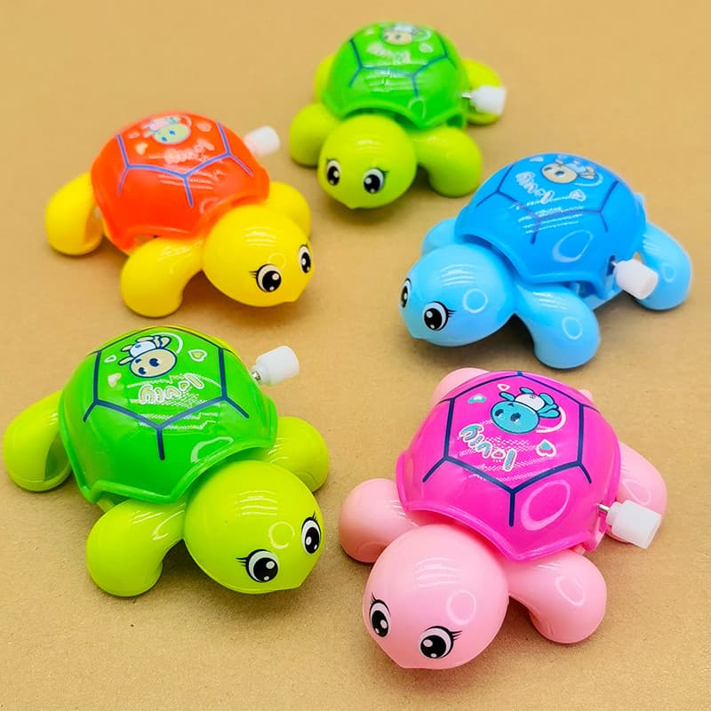Influenciador enrolamento relógio brinquedo pequena tartaruga simulação Animal quebra-cabeça de ensino precoce aprender
