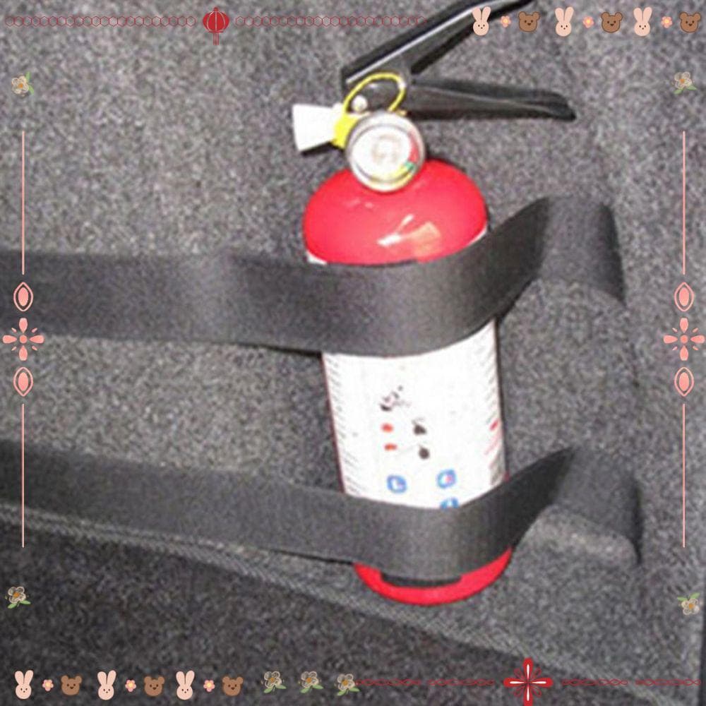 5PCS Suporte Para Extintor De Incêndio Bolsa Porta-Malas De Carro De Nylon Preto