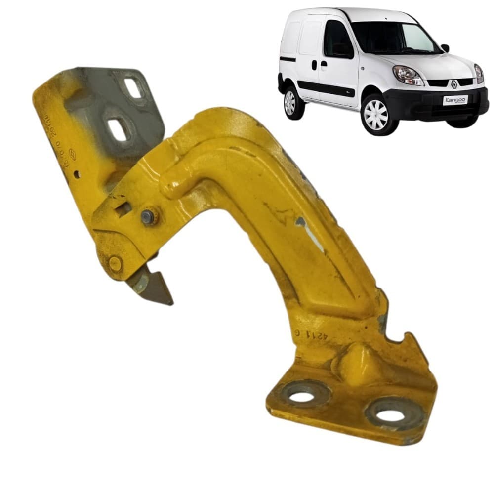 Dobradiça esquerda capô Renault Kangoo 2013 2014 2015 2016