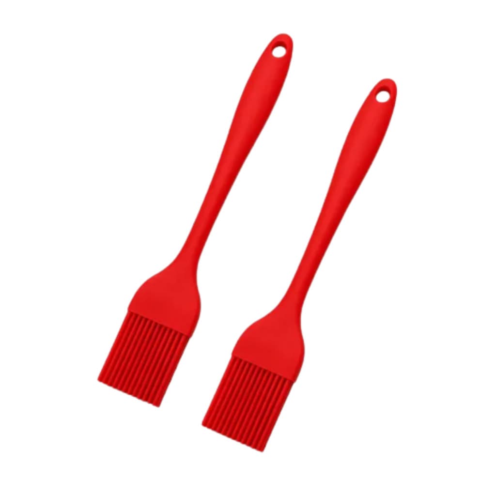 Kit 2 Pincéis Culinários Silicone Cozinha Churrasco 25,6cm