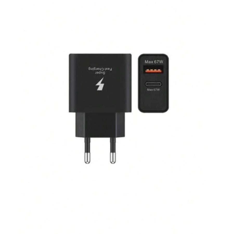 67W Carregador Turbo PARA CELULAR 67W Duo Fonte USB-C Com USB-A