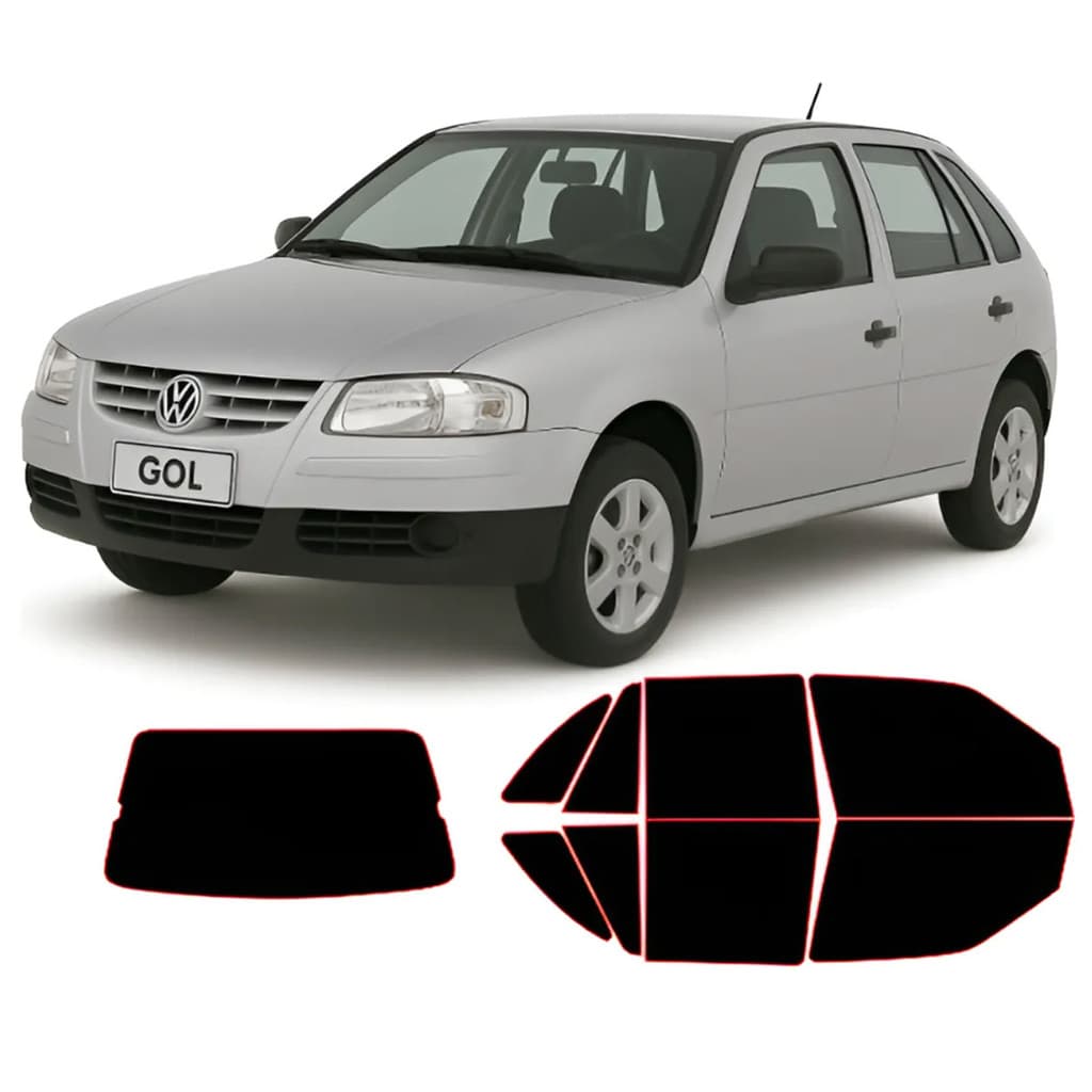 Película Insulfilm Vw GOL G4 4 Portas 2005 a 2014 Corte Computadorizado
