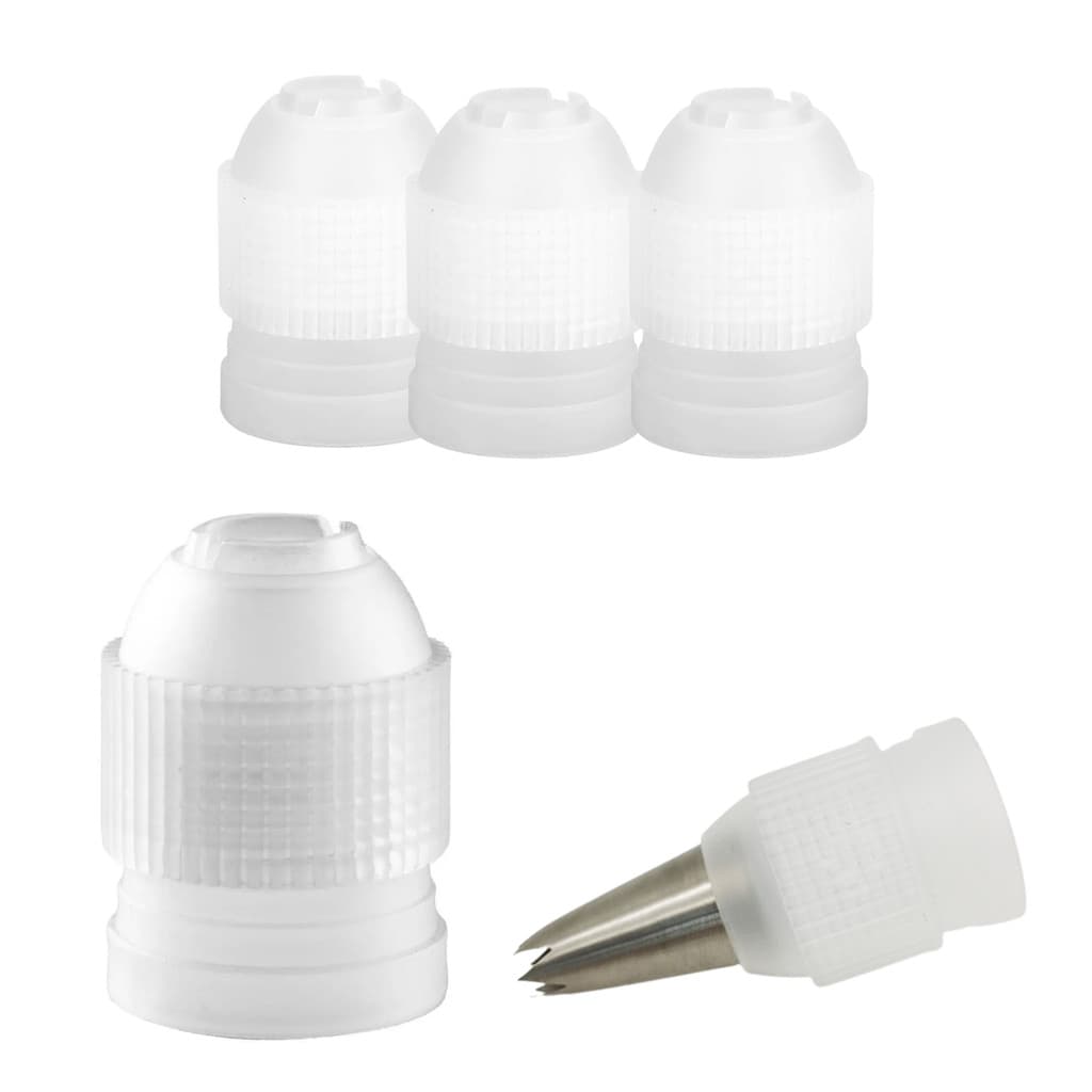 Kit 5 Adaptadores Grande Para Bico de Confeitar Suportes Confeitaria Confeiteiro