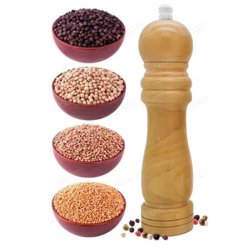 Moedor de Pimenta ou  Sal Triturador de Temperos e Especiarias 15cm