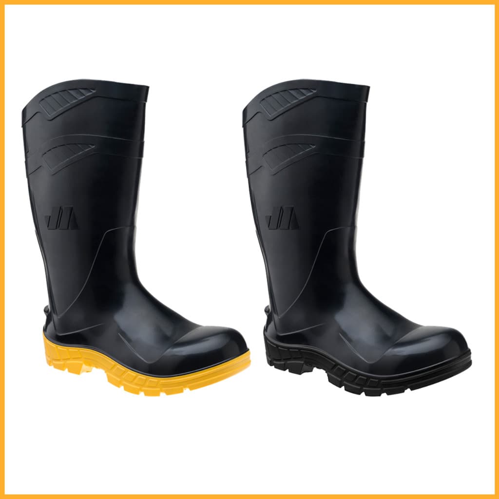 Bota Galocha Pvc All Work Forro Interno Impermeável Solado Antiderrapante Tipo D 100AWORK- Marluvas