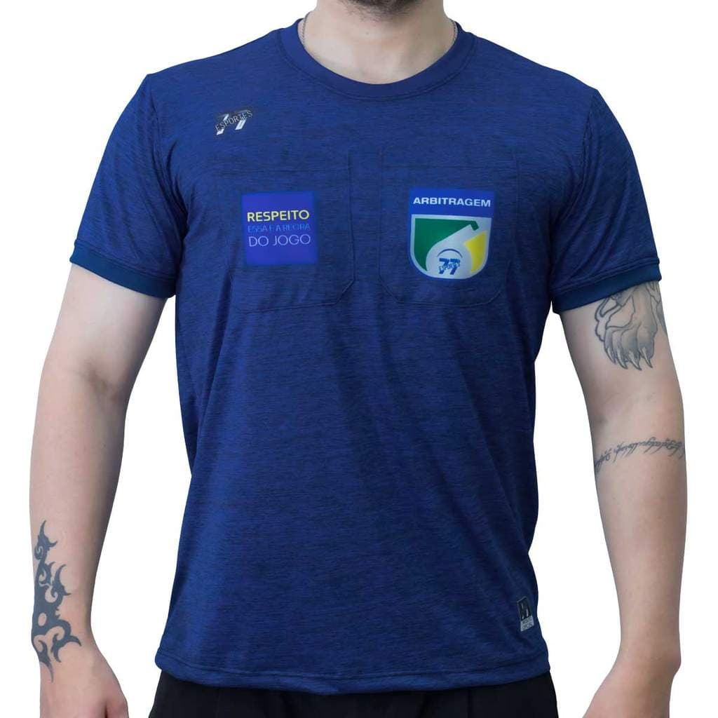 Kit 10 Camisetas Árbitro Promocional  Dry Fit Melange Mescla Premium