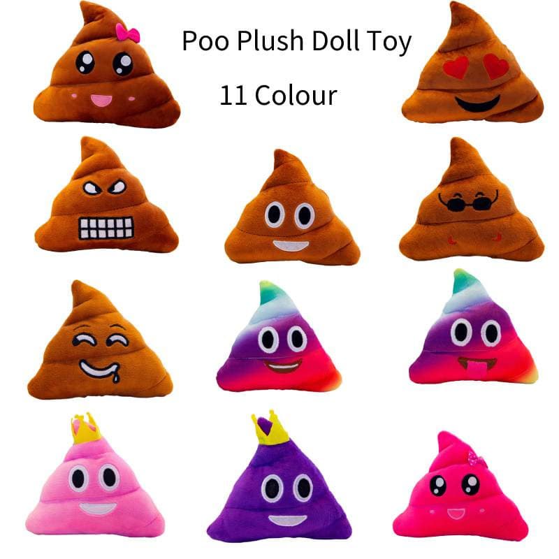 Emoticon Emoção De Cocô Almofadas 25cm Faeces Doll Poo Family Emoji Almofada De Pelúcia Recheada Bonecas Kids Gift