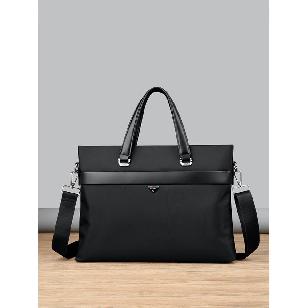 Grande capacidade saco de negócios moda masculina bolsa Horizontal computador maleta ombro saco do mensageiro saco de pa
