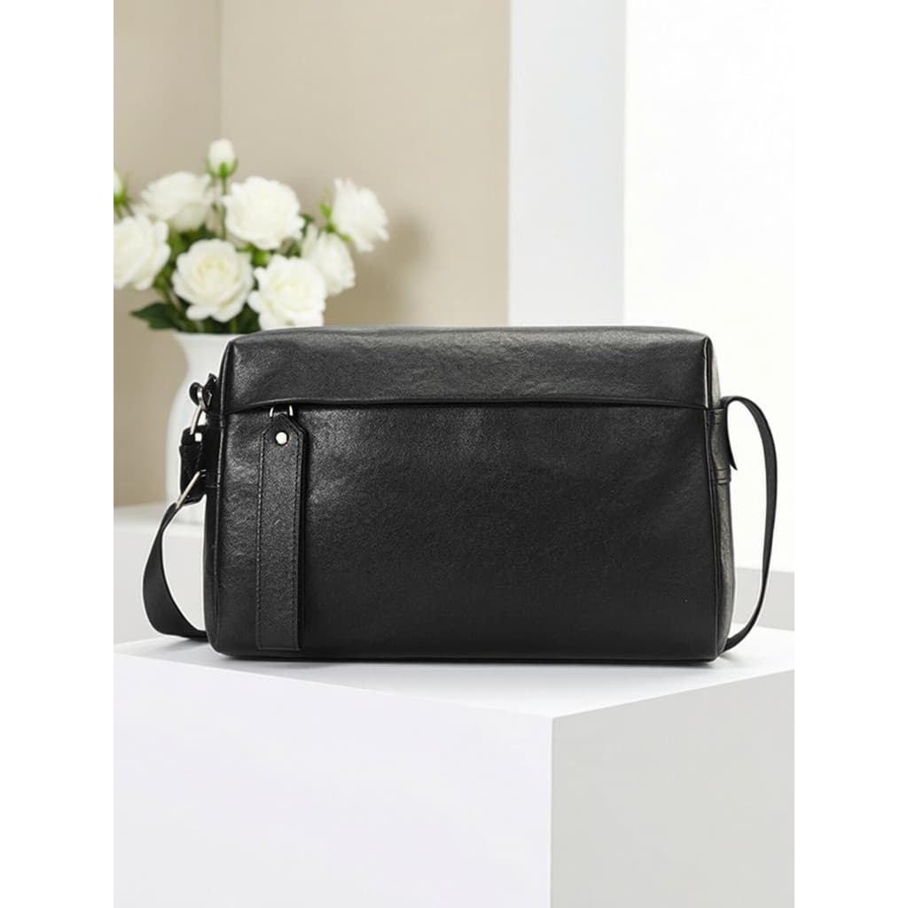 Bolsa mensageiro masculina australiana de grande capacidade, primeira camada de couro de vaca, Casual, moda urbana, cour