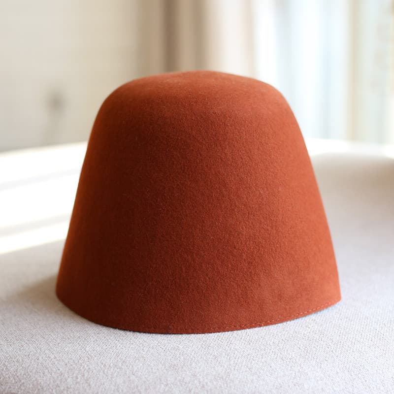 Chapéu balde de lã versão coreana doce cor Casual balde de lã chapéu japonês Retro pequena borda capa rosto chapéu femin