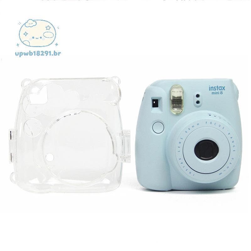 upwb Fujifilm Instax Mini 8/8 + 9 Filme Câmera Instantânea Transparente Capa Dura Bolsa Shell BR