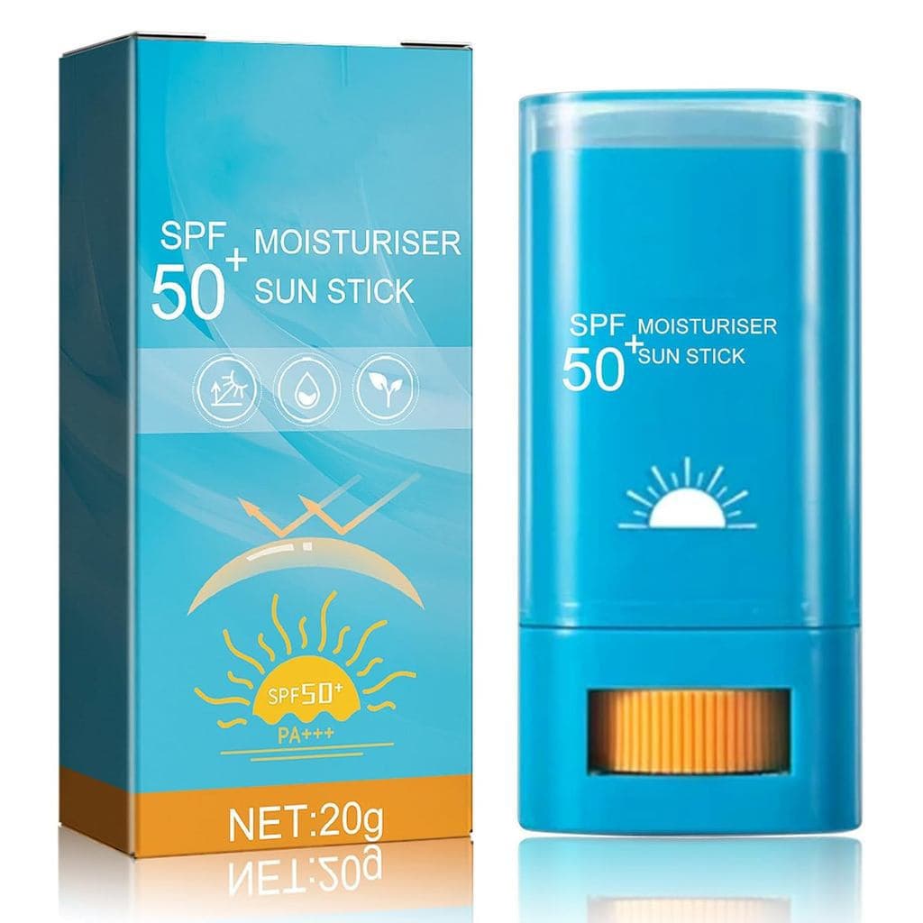 Protetor Solar em Bastão SPF50+, Protetor Solar Facial para Todos os Tipos, Resistente à Água e Leve, Proteção UV Eficaz