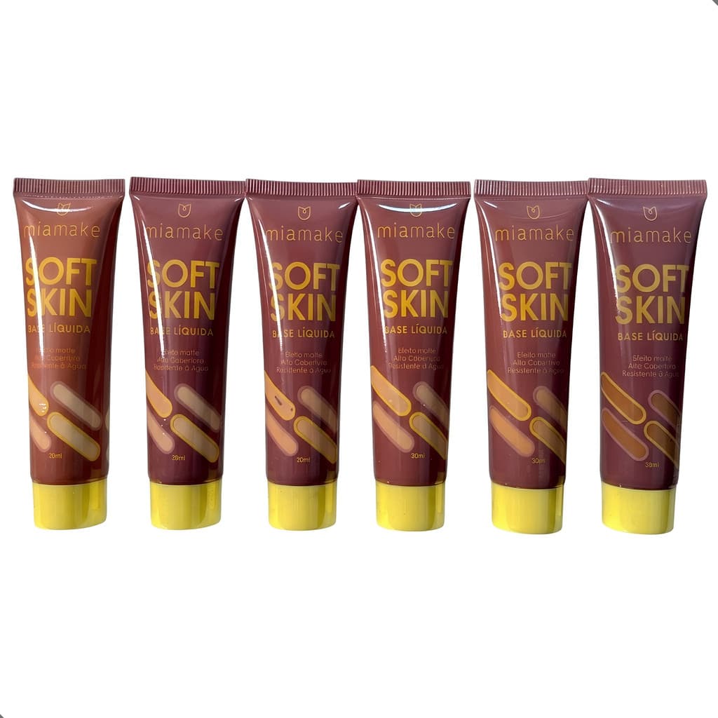 Base Líquida Mia Make Soft Skin Cobertura Natural