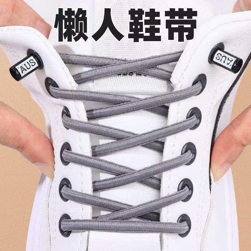 Cadarços genuínos para pessoas preguiçosas, cadarço sem renda, corda elástica, tênis masculino, preto, branco, elástico,