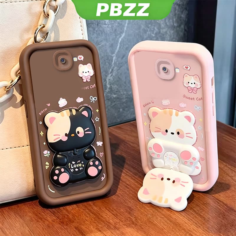 Capa Para samsung j7 prime j4 plus j6 j4 + j6 + capinha normal Suporte de gatinho fofo feminina JTXMMZJ1