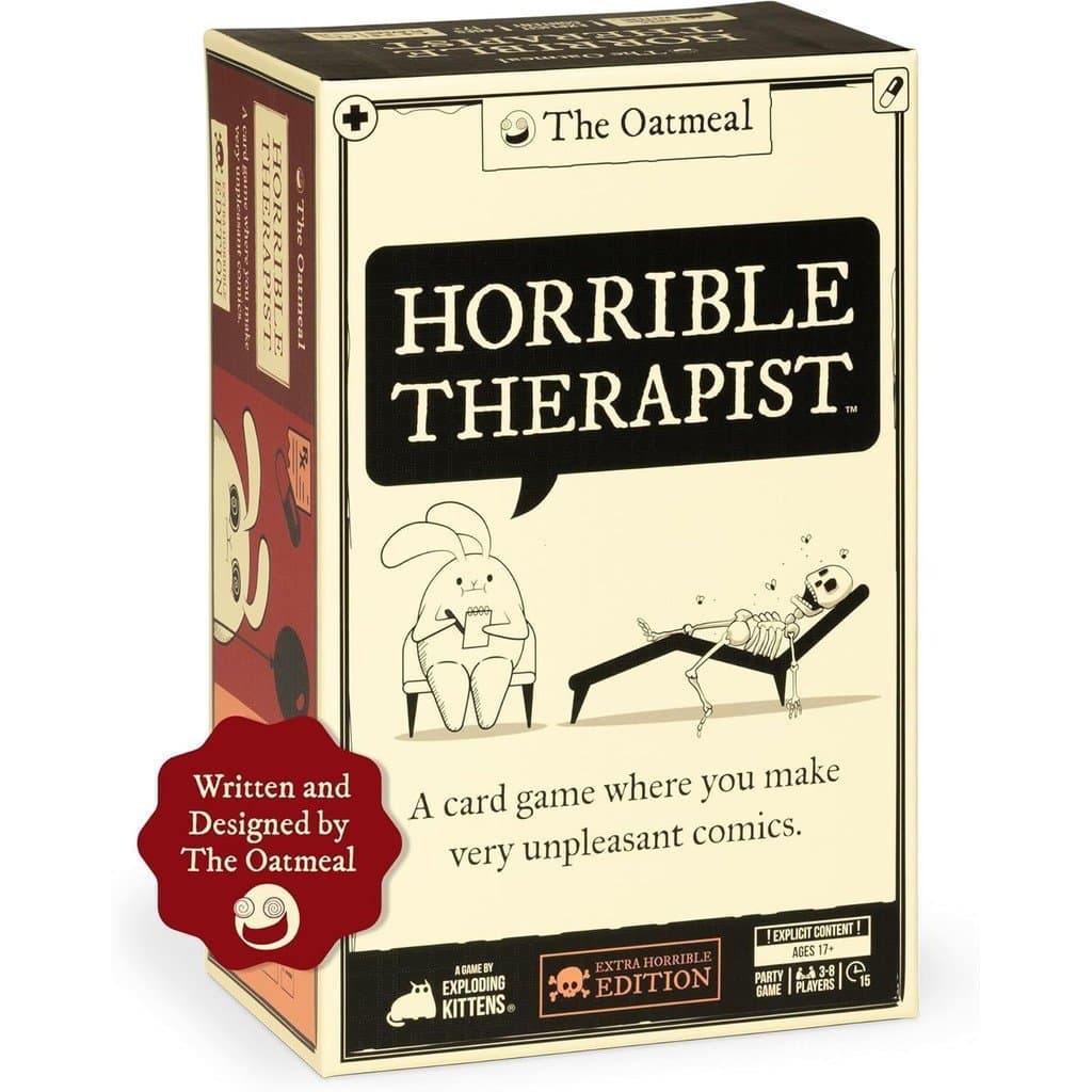 Explosive Cat: The Scary Therapist: Super Scary Edition - Jogo para 3-8 jogadores - Adequado para maiores de 17 anos - D