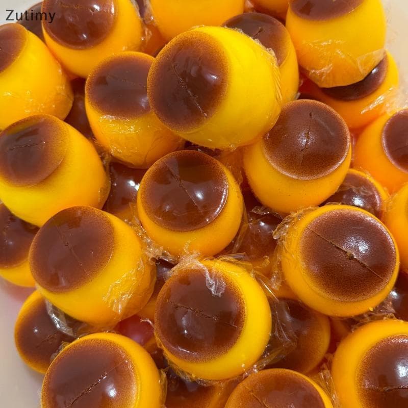 [Zutimy] Simulação Food Squeeze Fidget Toy Pudim De Caramelo Bola De Estresse Soft Recuperação Lenta Anti-Ansiedade Para